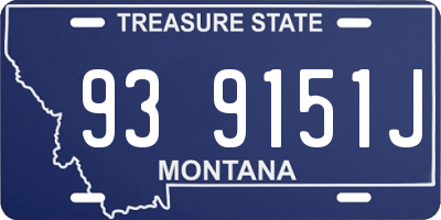 MT license plate 939151J