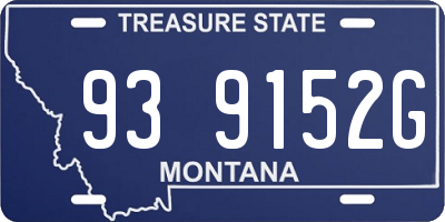 MT license plate 939152G