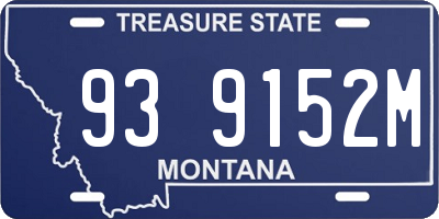 MT license plate 939152M