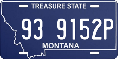 MT license plate 939152P