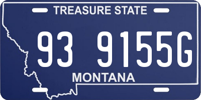 MT license plate 939155G
