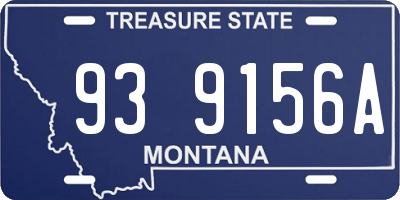 MT license plate 939156A