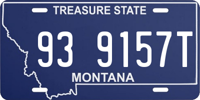 MT license plate 939157T