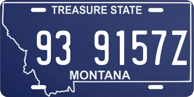 MT license plate 939157Z