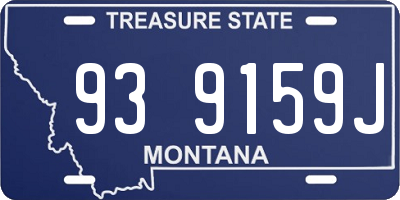 MT license plate 939159J