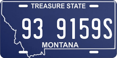 MT license plate 939159S