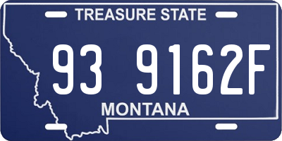 MT license plate 939162F