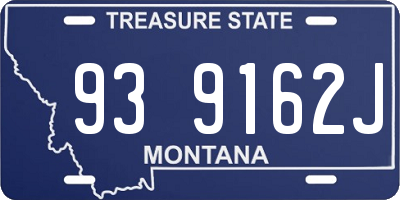 MT license plate 939162J