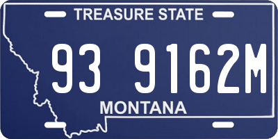 MT license plate 939162M