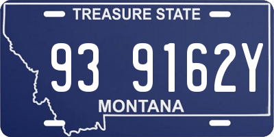 MT license plate 939162Y