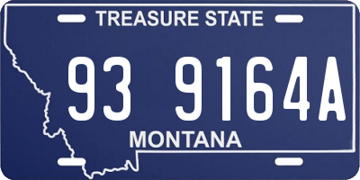 MT license plate 939164A
