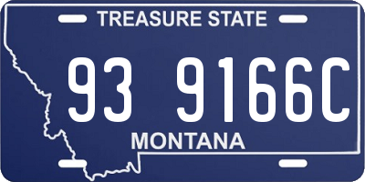 MT license plate 939166C