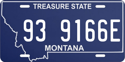 MT license plate 939166E