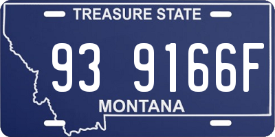 MT license plate 939166F