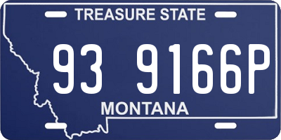 MT license plate 939166P