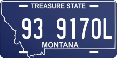MT license plate 939170L