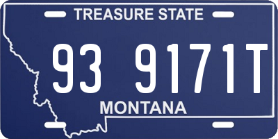 MT license plate 939171T