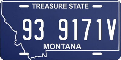 MT license plate 939171V
