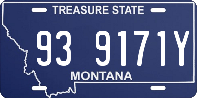 MT license plate 939171Y
