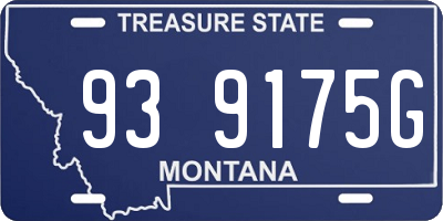 MT license plate 939175G