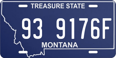 MT license plate 939176F