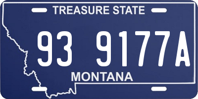MT license plate 939177A