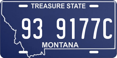 MT license plate 939177C