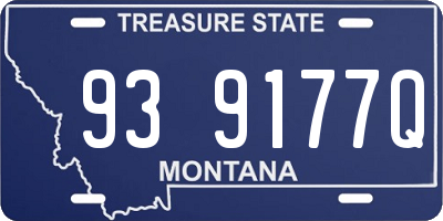 MT license plate 939177Q
