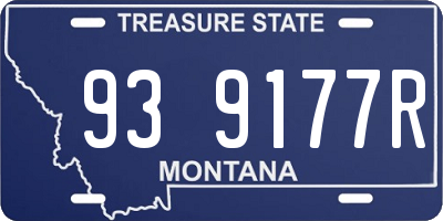 MT license plate 939177R