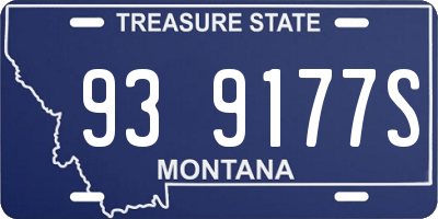 MT license plate 939177S