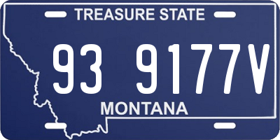 MT license plate 939177V