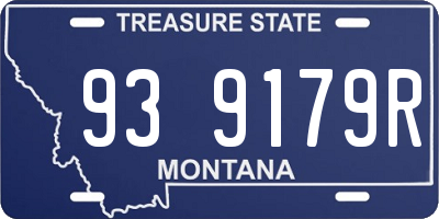 MT license plate 939179R