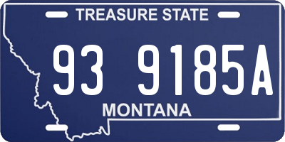 MT license plate 939185A