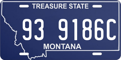 MT license plate 939186C