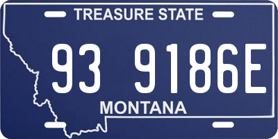 MT license plate 939186E