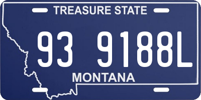 MT license plate 939188L