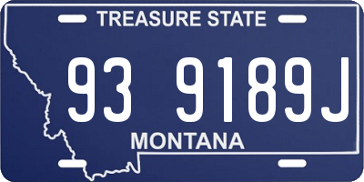 MT license plate 939189J