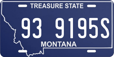 MT license plate 939195S