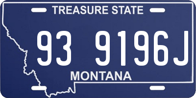 MT license plate 939196J