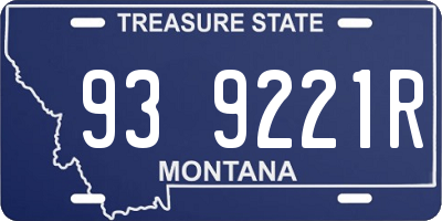 MT license plate 939221R