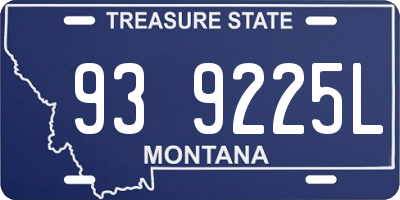 MT license plate 939225L