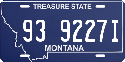 MT license plate 939227I