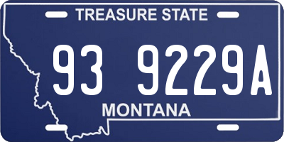 MT license plate 939229A