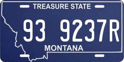MT license plate 939237R