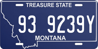 MT license plate 939239Y
