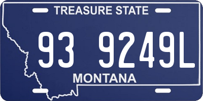MT license plate 939249L