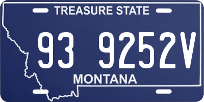 MT license plate 939252V