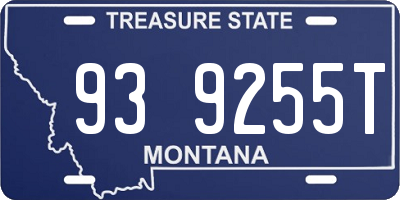 MT license plate 939255T
