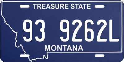 MT license plate 939262L