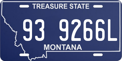 MT license plate 939266L
